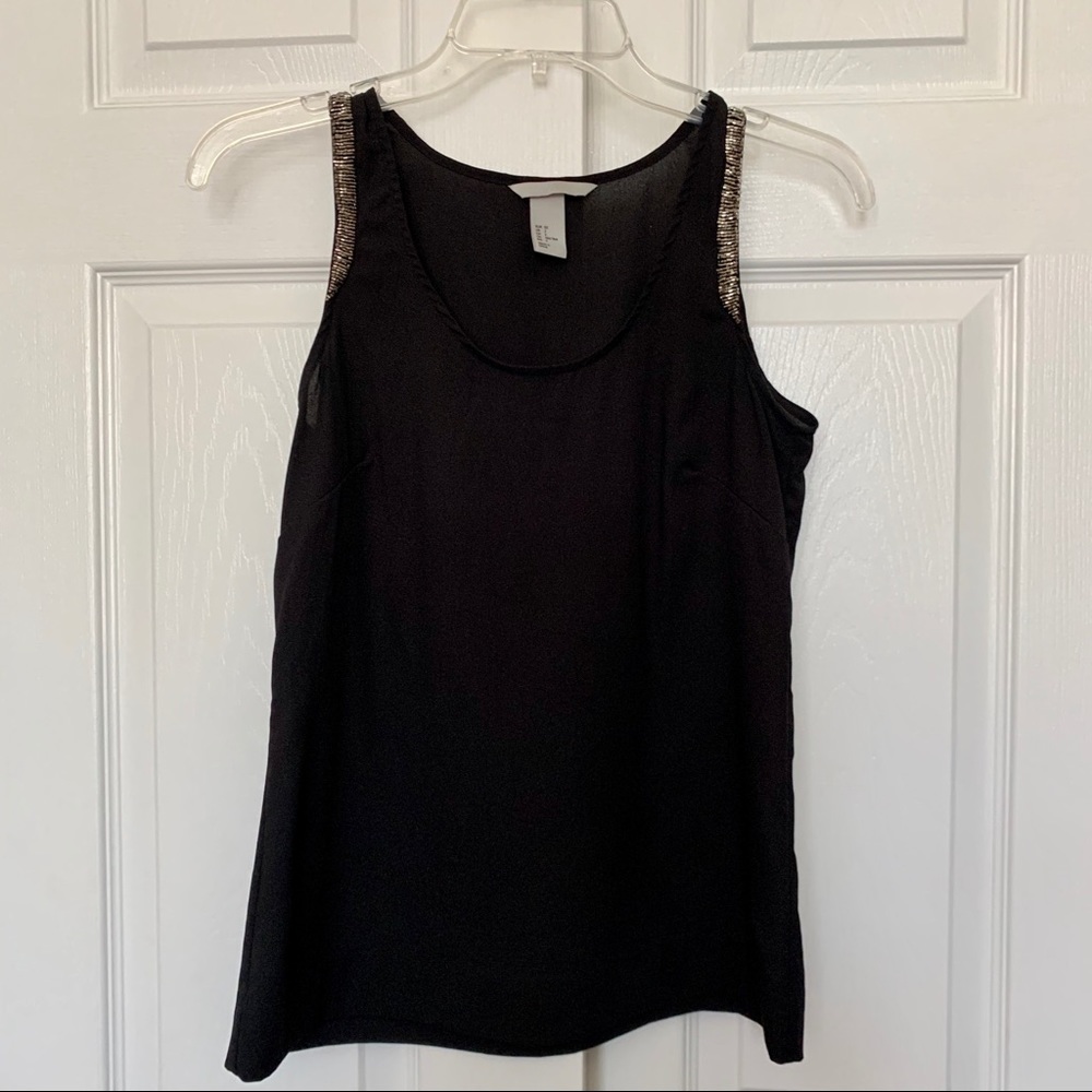2 H&M Black Embellished Top